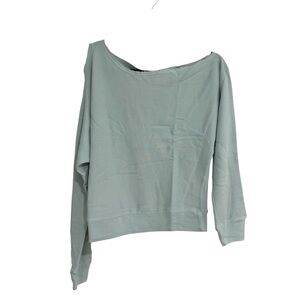 Lanston Women’s Long Sleeve Sage Green Cold/Off the Shoulder Top Sz XS NWT